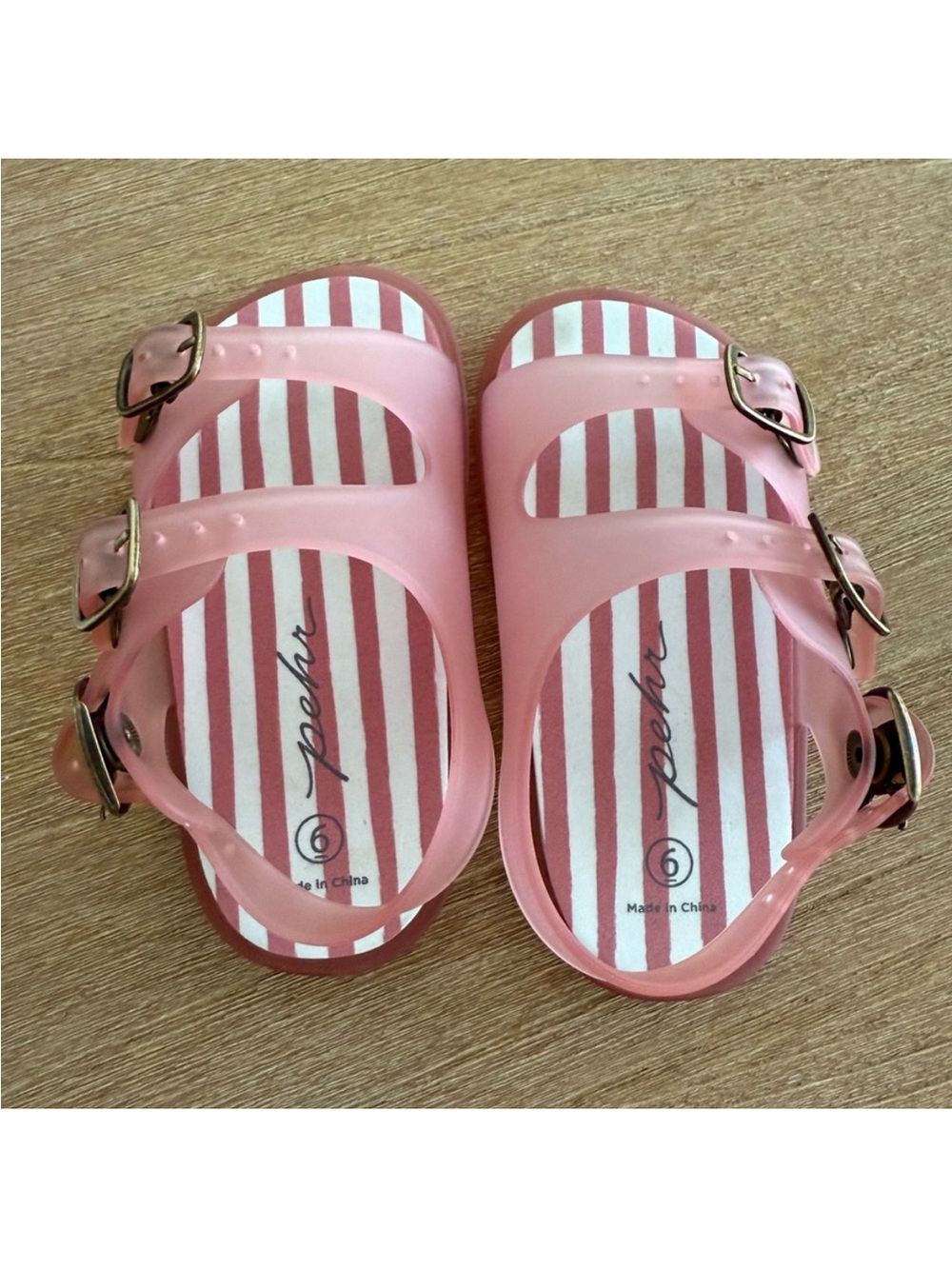 Pehr Pink Kids Splash Sandals T6 - Picture 5 of 6
